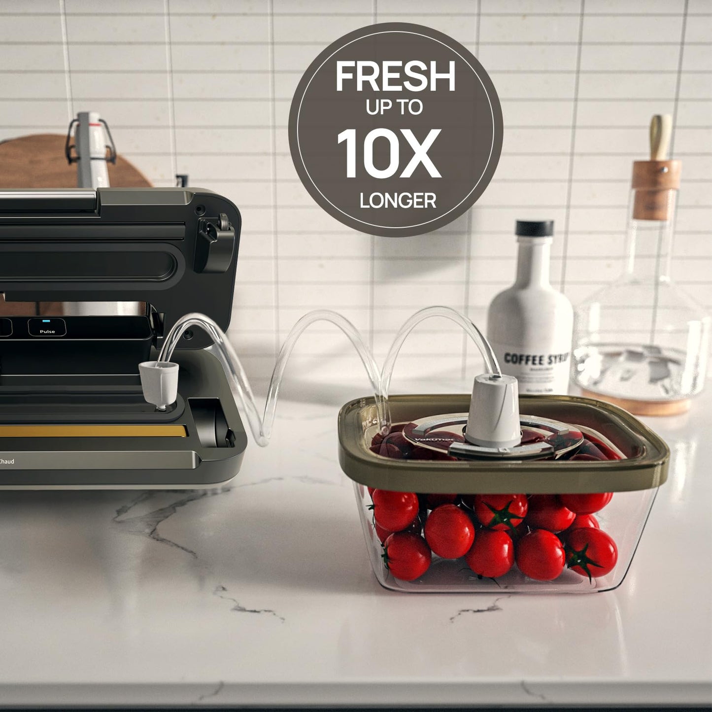 Machine à emballer sous vide liquide Vakumar - 90 kPa, modes sec/humide/liquide