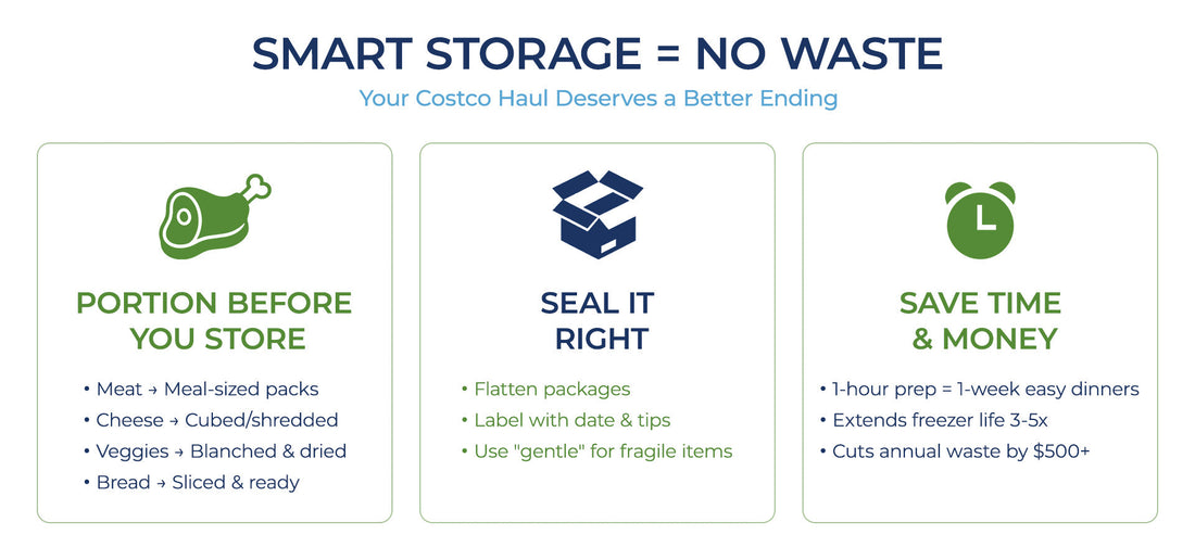 Don’t Just Pile It in the Fridge After Costco! Smart Vacuum Sealing for Bulk Buys Stops Food Waste 💸❌