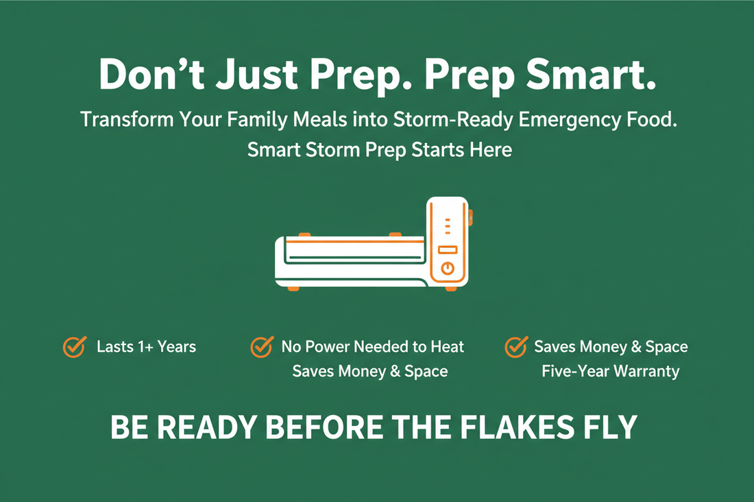 Don't Wait for the Flakes: Your Winter Storm Prep with a Vacuum Sealer 🚨❄️