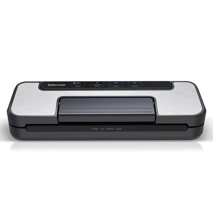 Machine à emballer sous vide Vakumar, 80 kPa avec double pompe, modes sec/humide, conception verrouillée, LED et coupe-aliments 