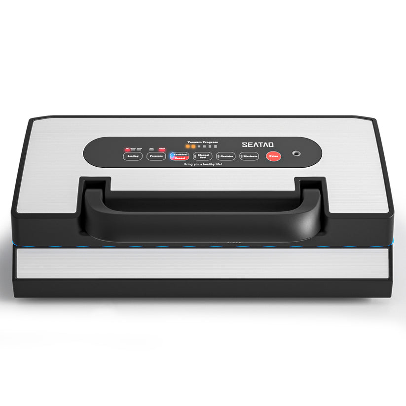 SEATAO 90Kpa Vacuum Sealer Pro - with Removable Drip Tray & Built-in C ...