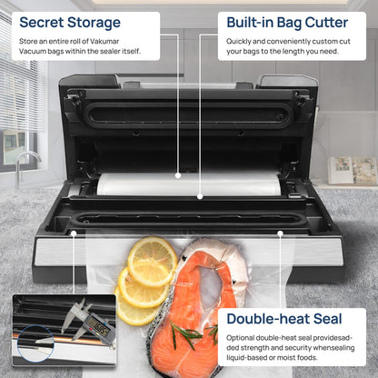 VAKUMAR Pro sealer accessories – includes vacuum bags, hose, and suction nozzle for jars