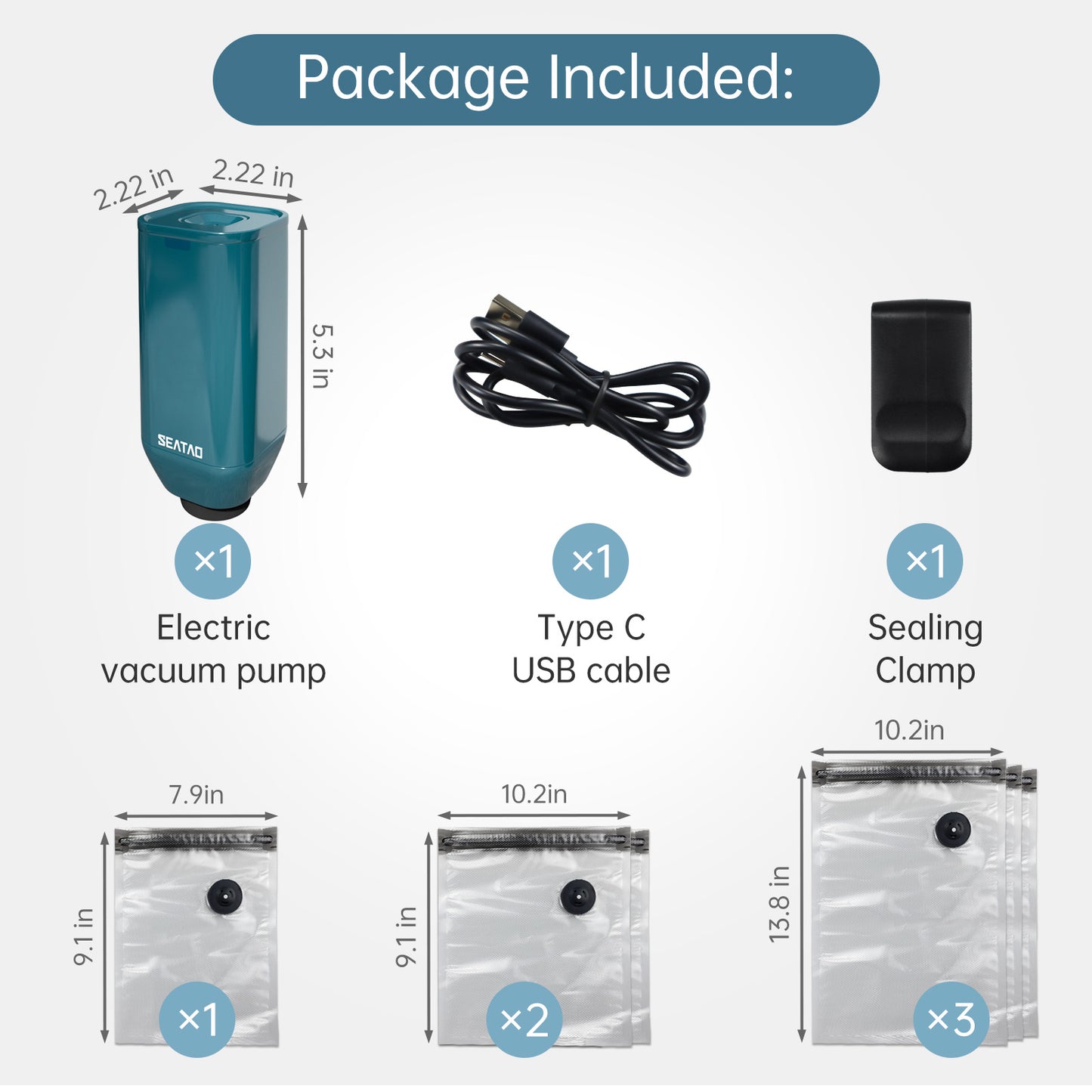 Machine de mise sous vide portative polyvalente améliorée 