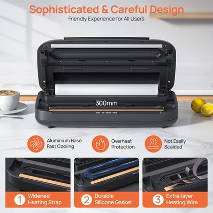 Machine à emballer sous vide pour aliments SEATAO 80 Kpa - Conservation en mode sec/humide