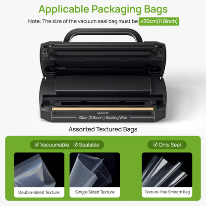 90kPa Automatic Vacuum Sealer Machine – 6-in-1 Food Saver for Dry & Moist Foods