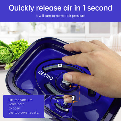 SEATAO Vacuum Sealed Glass Food Storage Boxes