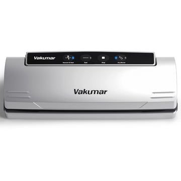 Vacuum Sealer Machine, 8-in-1 Food Sealer with Powerful Suction | Dry & Moist Food Modes | Sous Vide Compatible | Includes Car Charger for Indoor & Outdoor Use